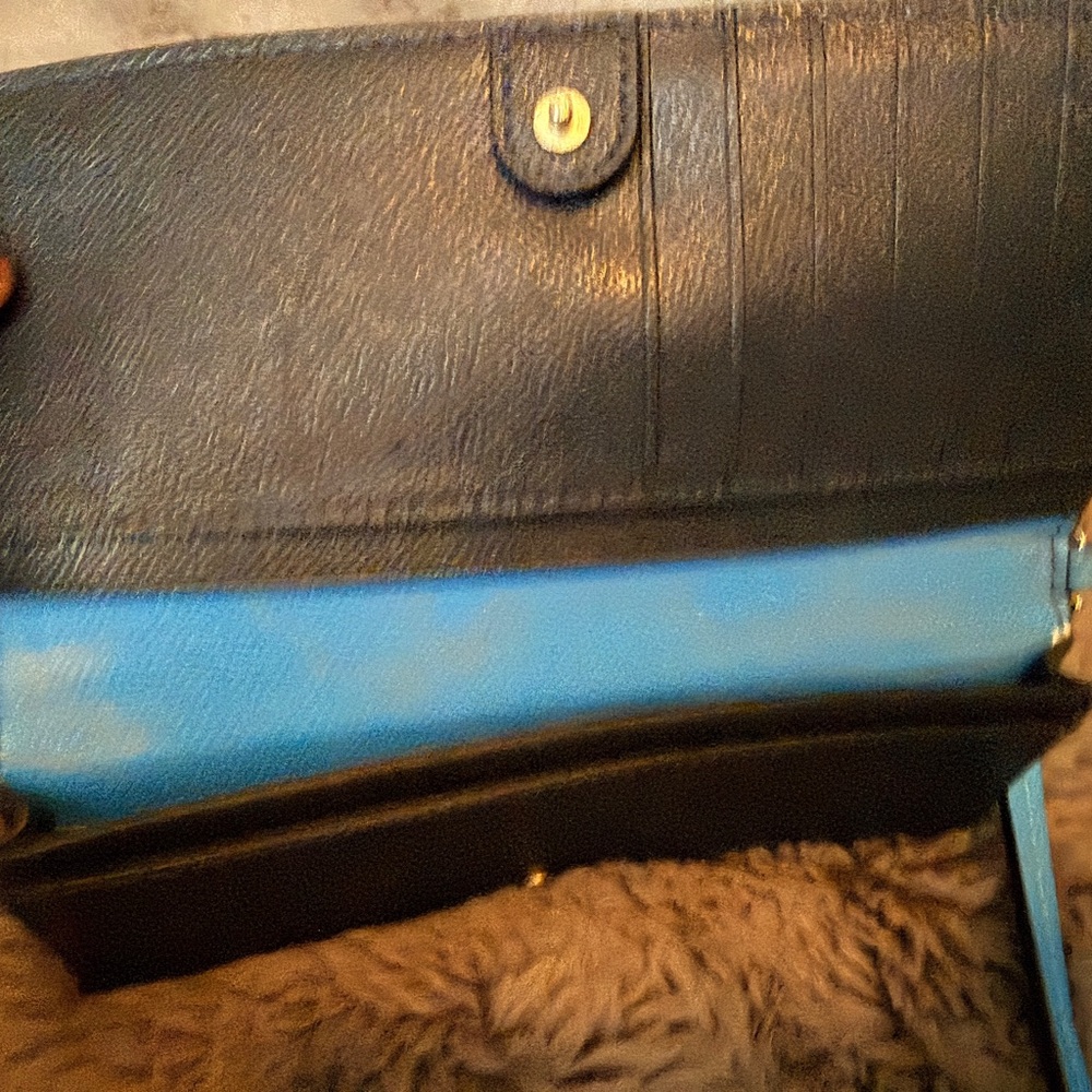 Coach Vibrant Blue Wristlet - Picture 4 of 5